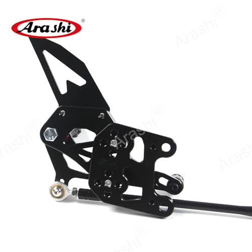 Arashi Version 2.0 Adjustable Rearsets for Honda CBR600RR 2009-2016 ABS include, Black - color: Black, size: CBR600RR 2009-2016 ABS include
