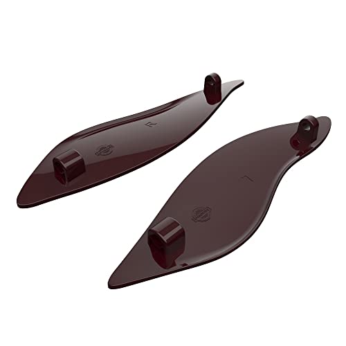 Advanblack Billiard Burgundy Side Wings Air Deflectors, Fairing Side Wing Windshield, Fairing Side Shield, Adjustable Wind Deflectors, Compatible for Harley Touring Street Electra Glide 2014-2023 - color: Billiard Burgundy