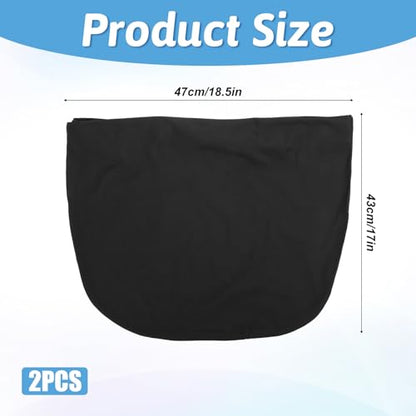 Skrfren Helmet Bags 2 Pack Motorcycle Helmets Protection Storage Bag with Drawstring Large Capacity Helmet Cover for Motorcycles, Skiing, Cycling, Travel (Black)