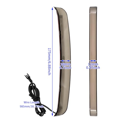 LED Saddlebag Tail Light with Running Brake Light and Sequential Turn Signal Lamp Fit for Harley Touring Street Glide Road King Road Glide Electra Glide Ultra Limited 2014-2024 (Beige Lens) - color: 2014-2024 Beige