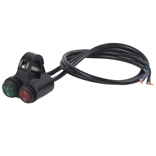 Universal 22mm Motorcycle Handlebar Headlight Switch,Handlebar Brake Fog Lights Switch for Motorcycle (D) - color: D