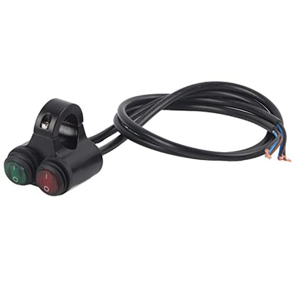 Universal 22mm Motorcycle Handlebar Headlight Switch,Handlebar Brake Fog Lights Switch for Motorcycle (D) - color: D