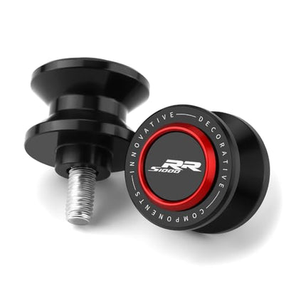 Motorcycle M8 Swingarm Spools Slider Compatible With BMW S1000RR 2009-2020 2021 2022 2023 2024 2025 | Swing Arm Stand Screws Bobbins S 1000RR 1000 RR S1KRR Accessories (black-1) - color: black-1