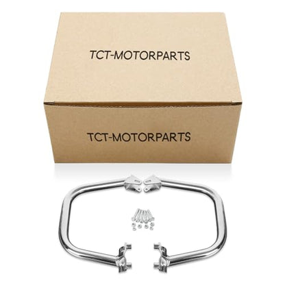 TCT-MOTORPARTS Engine Guard Highway Crash Bar Protection Support Fit for Harley Street 500 XG500 Street 750 XG750 2015-2020; Street Rod XG750A 2017-2020 (Replace #49000047) Chrome - color: Chrome