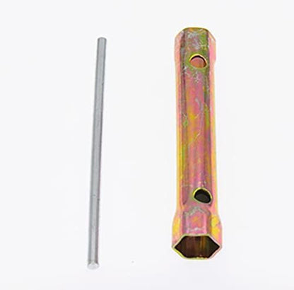 18mm Spark Plug Socket, Motorcycle Ignition Spanner Wrench Tool, 3/8" Drive Hex Head for Harley Honda Yamaha Kawasaki