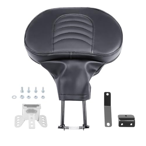 Adjustable Rider Backrest, Detachable Plug-in Driver Backrest Pad with Mounting Kit For Harley Touring CVO Electra Glide Road Glide Road King Street Glide 2009-2025