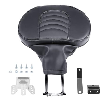 Adjustable Rider Backrest, Detachable Plug-in Driver Backrest Pad with Mounting Kit For Harley Touring CVO Electra Glide Road Glide Road King Street Glide 2009-2025