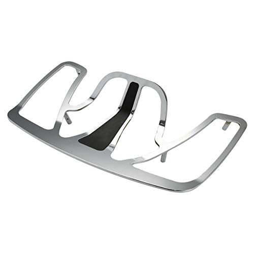 Green-L Rear Trunk Mounted Luggage Rack Fit for Honda 2001-2017 Goldwing GL1800 Motorcycle Chrome Tourbox Carrier - color: Style A