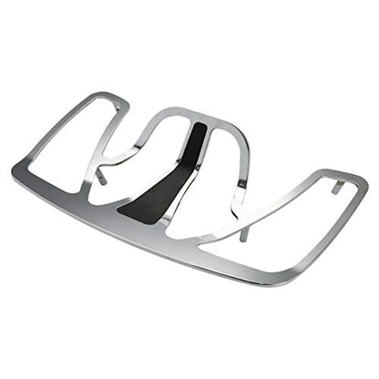 Green-L Rear Trunk Mounted Luggage Rack Fit for Honda 2001-2017 Goldwing GL1800 Motorcycle Chrome Tourbox Carrier - color: Style A