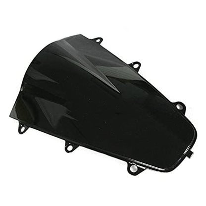 ABS Plastic Windshield Windscreen For Honda 2017-2020 CBR1000RR 2018 2019 Double Bubble (Black)