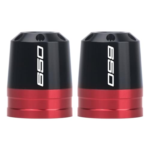 Motorcycle Bar End Sliders For Ninja 650 2012-2025 Handlebar End Crash Protectors CNC Aluminum Handlebar Weights ninja 650 Accessories (Red) - color: Red