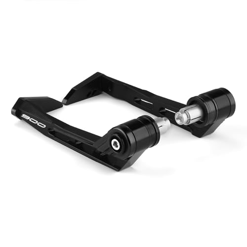 Motorcycle Brake Clutch Lever Guards Bar End Handguard Compatible with K.awasaki Z900 2025 2024 2023 2022 2021 2020 2019 2018 2017 | Handlebar Protector Z 900 ZR900 Accessories (Black) - color: Black
