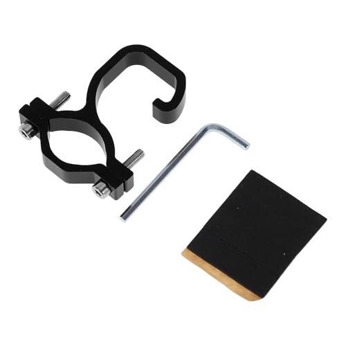 Universal Motorcycle Hanging Hook Arc Motorcycle Helmet Luggage Bag Holder Hanger for Scooters Bicycles Aluminum Alloy Black 1 Set Hexagon Wrench Gasket 61.7mm - color: Black, size: 2.43"