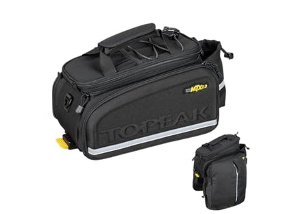 Topeak MTX TrunkBag - Rear Bicycle Bag - Spacious Storage and Easy Mounting - style: Panniers, Expandable Top