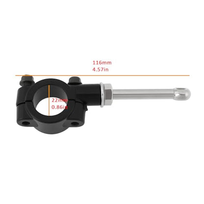 Motorcycle Kickstand Extension Assistant Tool for 20-23mm Side Stand Compatible with Yamaha, Black - color: Black