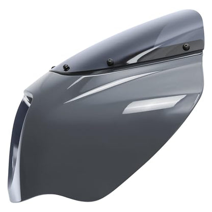 Front Headlight Quarter Fairing Windshield Fit For Harley Softail Low Rider FXLR S FXLRS 2018-2025 Street Bob FXBB FXBBS 2018-2025 Softail Standard FXST 2020-2024 Gunship Gray - color: Fairing Gunship Gray