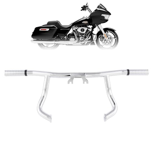 Kinglemc Flat-Out Crash Bar Engine Guard Highway Freeway Bar for Harley Davidson Road King Street Glide Road Glide Touring 2014-2025 (Chrome) - color: Chrome, size: 2014-2025 All Touring Models