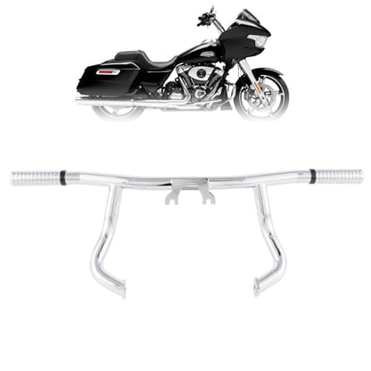 Kinglemc Flat-Out Crash Bar Engine Guard Highway Freeway Bar for Harley Davidson Road King Street Glide Road Glide Touring 2014-2025 (Chrome) - color: Chrome, size: 2014-2025 All Touring Models