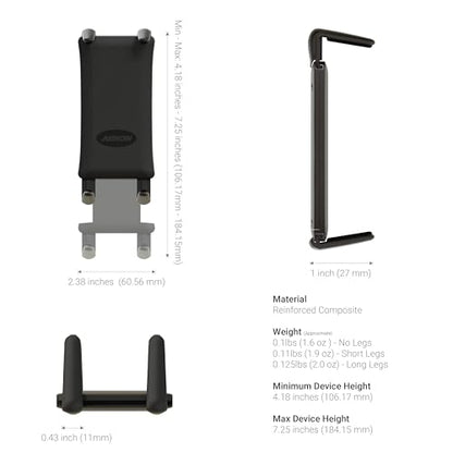 ARKON Mounts - Car Phone Holder | Secure Grip | Heavy Duty | Drill Base Car Phone Mount | Spring-loaded holder expands up to 7.25 inches | For iPhone, Samsung, Google, Nokia, and other Smartphones