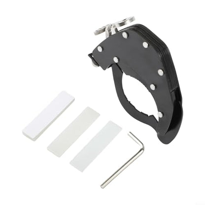 Stainless Steel Motorcycle Throttle Clip Cruise Control System Thumb Activated Lock for Most Bike Handlebar Accelerator Pipe Black(At the top) - size: At the top