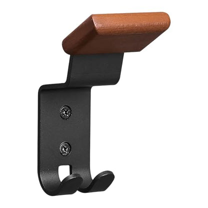 harayaa Helmet Holder Wall Mount Motorcycle Gear Rack Wooden Steel Organizer Heavy Duty Hanger Key Hook Display Suitable for Mudroom Locker Room Workshop, 7.5x5x15.5cm - size: 7.5x5x15.5cm