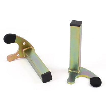 Motorcycle Rear Wheel Lift Stands Frame Accessories Swingarm Spool Lift Stand Paddock Stands Attachment U-Shape Rear Wheel Stand with Anti-Slip Rubber Protecotor (Square Tube) - size: Square Tube