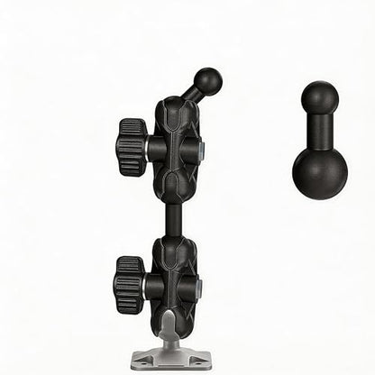 1 inch to 1 inch (2.45”) Ball Mount Arm with 1 inch-20mm/1 inch-17mm Adapters for Vehicle/Phone/GPS Mounts. - style: Ball Extension Connector with Dual 2.45” Ball Mount Arm