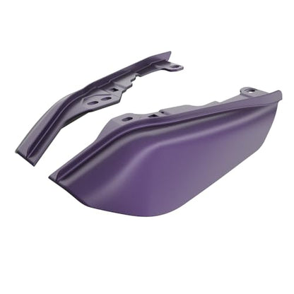 Advanblack 2025 Road Glide Mid Frame Air Deflectors Heat Shields Deflector for Harley Touring '09-'25 Harley RG, Street Glide, Road King (Purple Abyss Denim) - color: Purple Abyss Denim