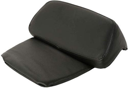 TCT-MOTORPARTS Matte Black Chopped Tour Luggage Trunk Backrest Pad & 2-UP Mounting Rack Fit for 2014-2025 Harley Touring Road King Street Road Electra Glide Special - color: Matte Black Chopped Trunk+Black Rack #1