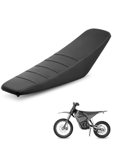Seat Cover Fit for Yozma in 10, Black Stripe Non-Slip Motorcycle Cushion Cover, for Electric Dirt Bike Ebike - color: Black