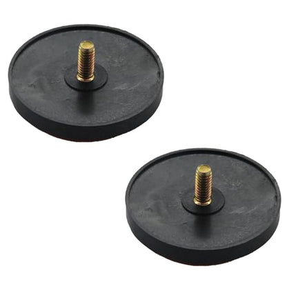 2Pcs Motorcycle Reflectors 2.2" Round Reflective Warning Reflection for Scooter ATV Boats Trucks with Nuts Yellow - color: Yellow