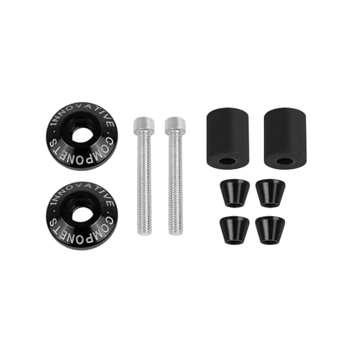 Motorcycle Bar End Plug Handlebars End Caps Grips Replacement for Yamaha Kawasaki Honda BMW Suzuki and All 7/8" Handlebar Grip - color: black