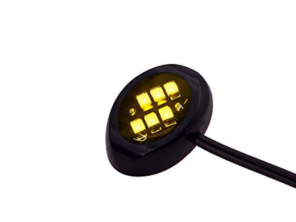 Oznium LED Modules (Round Black, Warm White LED) - color: Warm White LED, size: Round Black