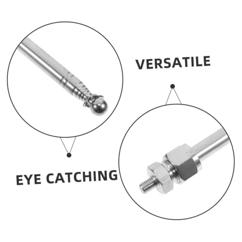 VICASKY 0.6M Handheld Flag Pole Retractable Stainless Steel Flag Mount for Motorcycles and Bicycles Easy Installation Safety Flagpole for Outdoor Activities Durable and Portable