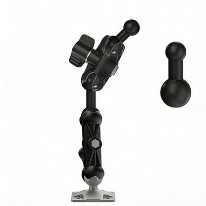 1 inch to 1 inch (2.45”+3.73”) Ball Mount Arm with 1 inch-20mm/1 inch-17mm Adapters for Car/Boat/Bike. - style: Ball Extension Connector with Dual 3.73+2.45” Ball Mount Arm