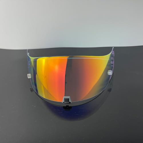 R1 Air Helmet Visor Replacement,Tinted Motorcycle Helmet Face shield Windshield lens for R1,R1 Air,R1 EVO,T520,ST1400,391 (Revo Clear Red) - color: Revo Clear Red