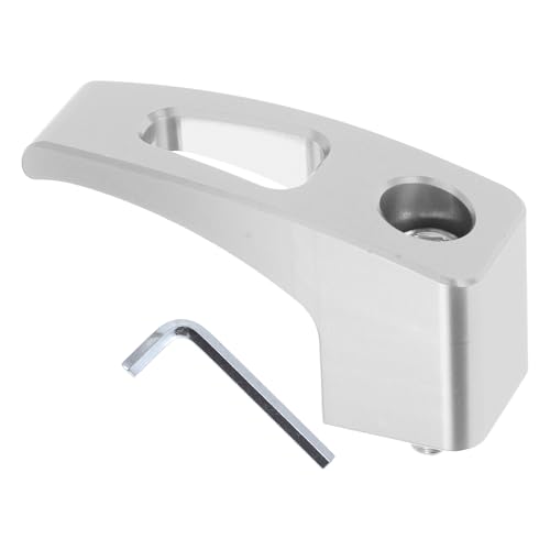 Universal Motorcycle Hanging Hook Rectangular Slot Motorcycle Helmet Luggage Bag Holder Hanger for Scooters Bicycles Silver Tone 61mm Length