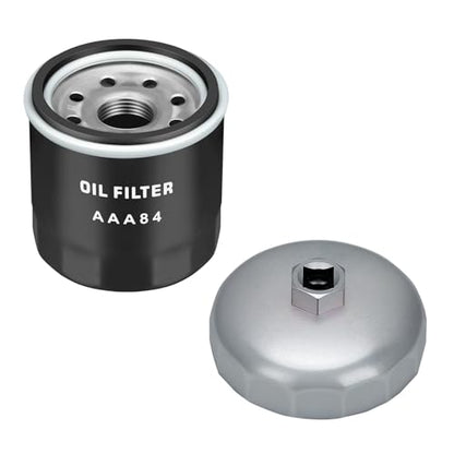 JAVIK Oil Filter 20mm & 65mm-10mm Wrench Tool Fit for Kawasaki KAF300 KAF400 KAF620 KAF622 KAT620 1991-2024,O.E.M#49065-7010 49065-2078