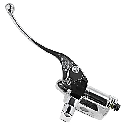 Saihisday 1" Brake Master Cylinder & Clutch Set Chrome for Honda Shadow VTX1800 Kawasaki Vulcan Yamaha Road Star Suzuki (1 Pair, Left + Right)