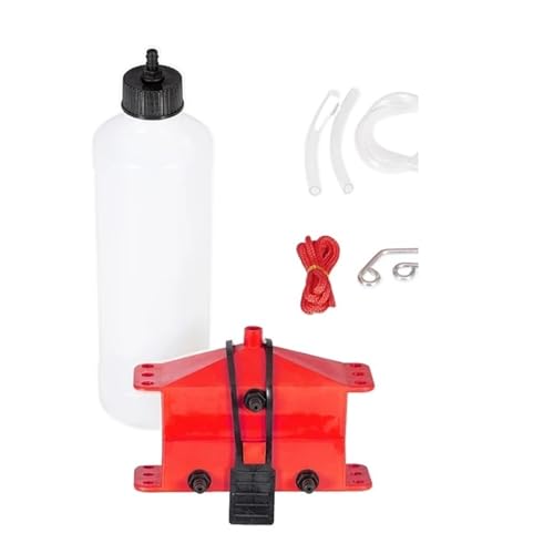 Motorcycle Chain Cleaning Machine Kit Brush Gear Cleaner Tool Motorbike Chains Lube Device Lubricating Accessory(Rojo) - color: Red