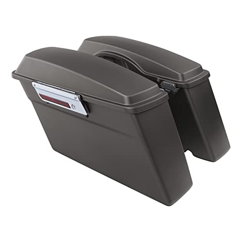 SLMOTO Hard Saddlebags Fit For Harley Electra Road King Glide 1994-2013 - color: For Pewter Denim