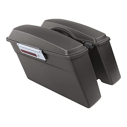 SLMOTO Hard Saddlebags Fit For Harley Electra Road King Glide 1994-2013 - color: For Pewter Denim