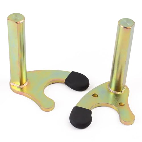 Motorcycle Rear Wheel Lift Stands Frame Accessories Swingarm Spool Lift Stand Paddock Stands Attachment U-Shape Rear Wheel Stand with Anti-Slip Rubber Protecotor (Round Tube) - size: Round Tube