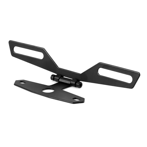 Adjustable Motorcycle License Plate Mount Holder Bracket- Universal Fold License Plate Tail Light Holder