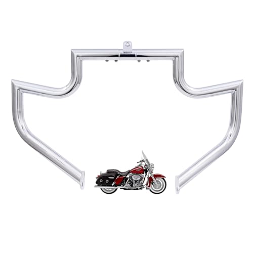 1.5" Crash Bar Engine Guard Highway Freeway Bar for Harley Davidson Touring Road King Street Glide Electra Glide CVO and Trike Models (Chrome, Fit for 1997-2008 Touring) - color: Chrome, size: Fit for 1997-2008 Touring