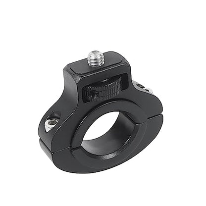 Motorcycle Handlebar Clip Holder 1/4 Screw Bicycle Bike Seatpost Clamp Compatible with Gopro 13 ONE Action Camera Accessories (Black Clip) - color: Black Clip