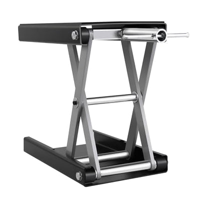 Motorcycle Lift - 1100 LBS Motorcycle Scissor Lift Jack with Wide Deck & Safety Pin, 3.7"-14" Heavy Duty Steel Motorcycle Table Lift Jack for Bikes ATVs Garage Repair Center Stand Lift Jack, Black