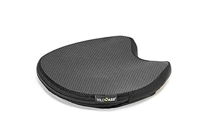 Wild Ass Saddle Classic - Motorcycle Air Gel Seat Pad, Ergonomic Air-Adjusting Cushion with Straps, Universal Fit for Ultimate Comfort & Relief, Cool Flow Motorcycle Accessory for Long Rides - Black - style: Classic