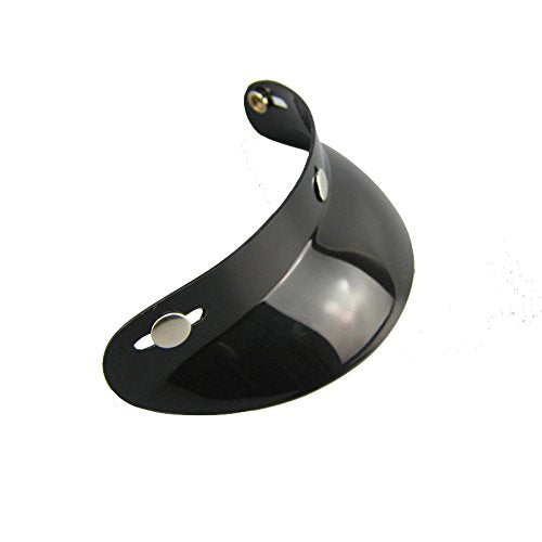 VCOROS 3 Snap 3/4 Open Face Helmet Peak Visor (Black)