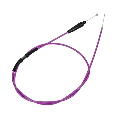 Motorcycle Twist Throttle 7/8" 22mm with Handle Grip Throttle Cable CNC Assembly Universal for CRF KLX SSR TTR DRZ CT200U 125 150 200 250cc Dirt Pit Bike ATV Mini Bike Purple - color: purple